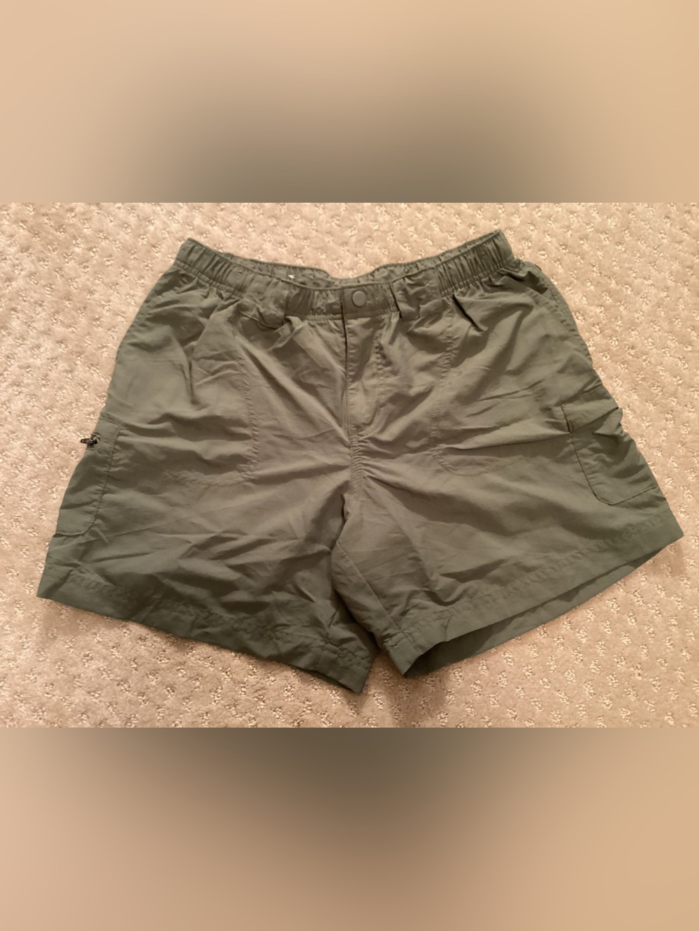 Womens Olive Green Casual Shorts